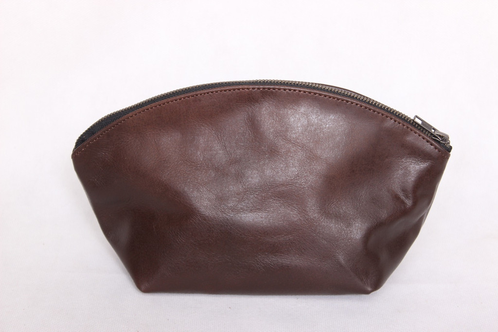 leather makeup bag, makeup bag