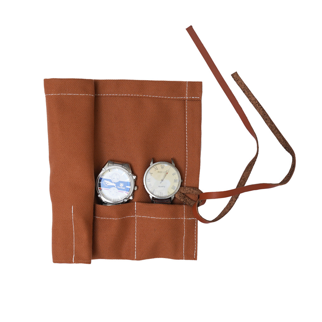 canvas watch roll, watch roll, watch organizer, watch roll for travel