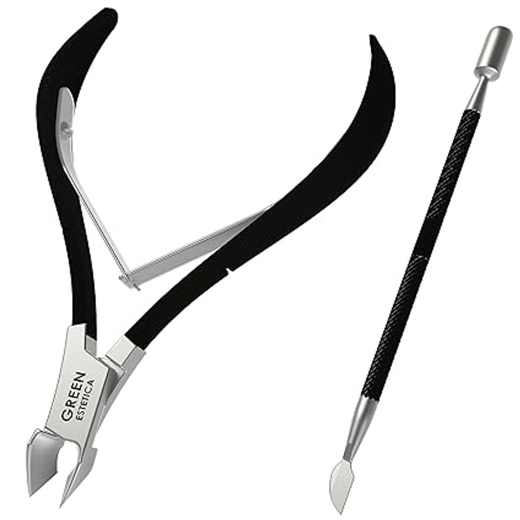 Stainless steel black cuticle nippers, cuticle nippers, cuticle cutters, cuticle trimming, cuticle pusher