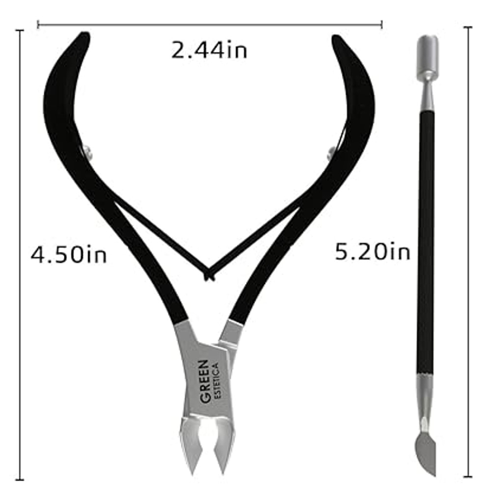 Stainless steel black cuticle nippers, cuticle nippers, cuticle cutters, cuticle trimming, cuticle pusher