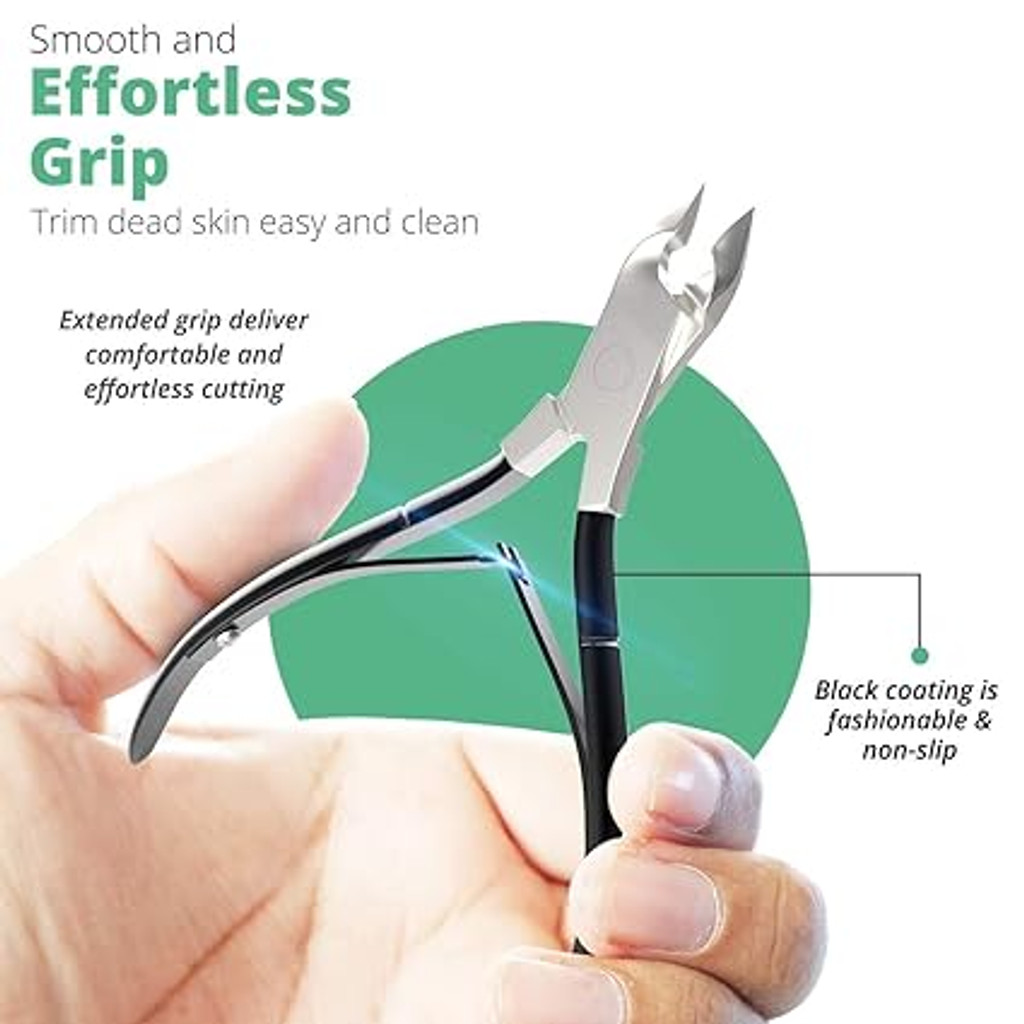 Stainless steel black cuticle nippers, cuticle nippers, cuticle cutters, cuticle trimming, cuticle pusher