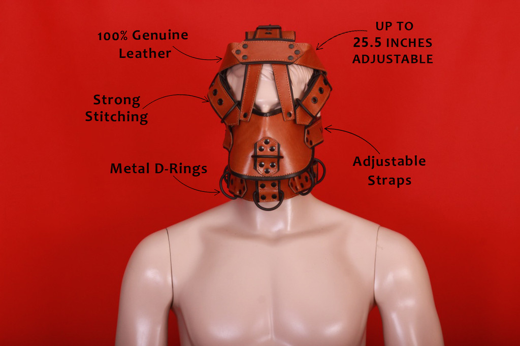 leather muzzle. bondage leather muzzle, gay leather muzzle