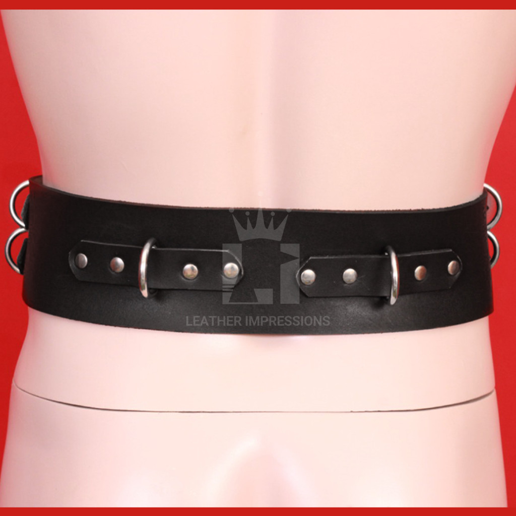 leather bondage belts, leather restraints belts, black leather belts