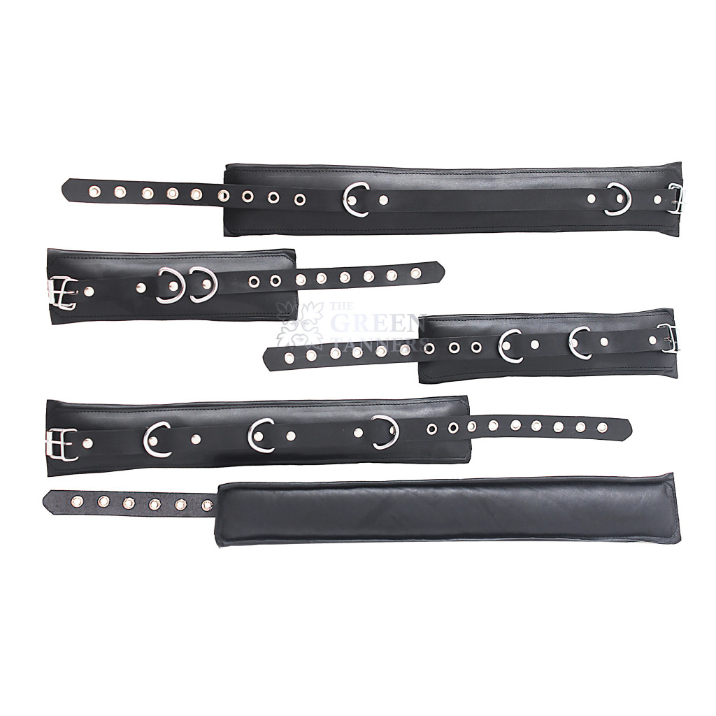 leather handcuffs, leather cuffs, leather bondage cuffs, black bondage handcuff