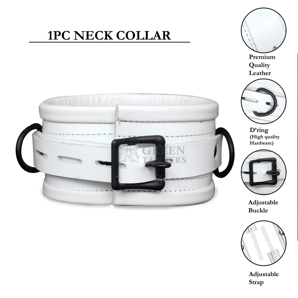 7 Pcs Set Handmade Leather Bondage Handcuffs - Infographics