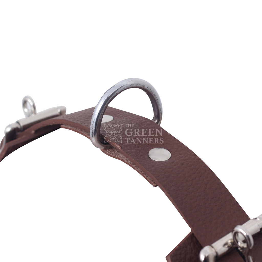 Strap  view Of Bondage Muzzle Gag for BDSM Play - Premium Leather Gear Strap  view Of Bondage Muzzle Gag for BDSM Play - Premium Leather Gear