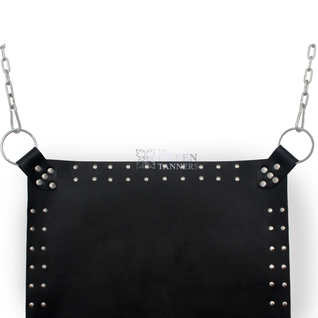 top side view of anchor point of leather adult sex sling