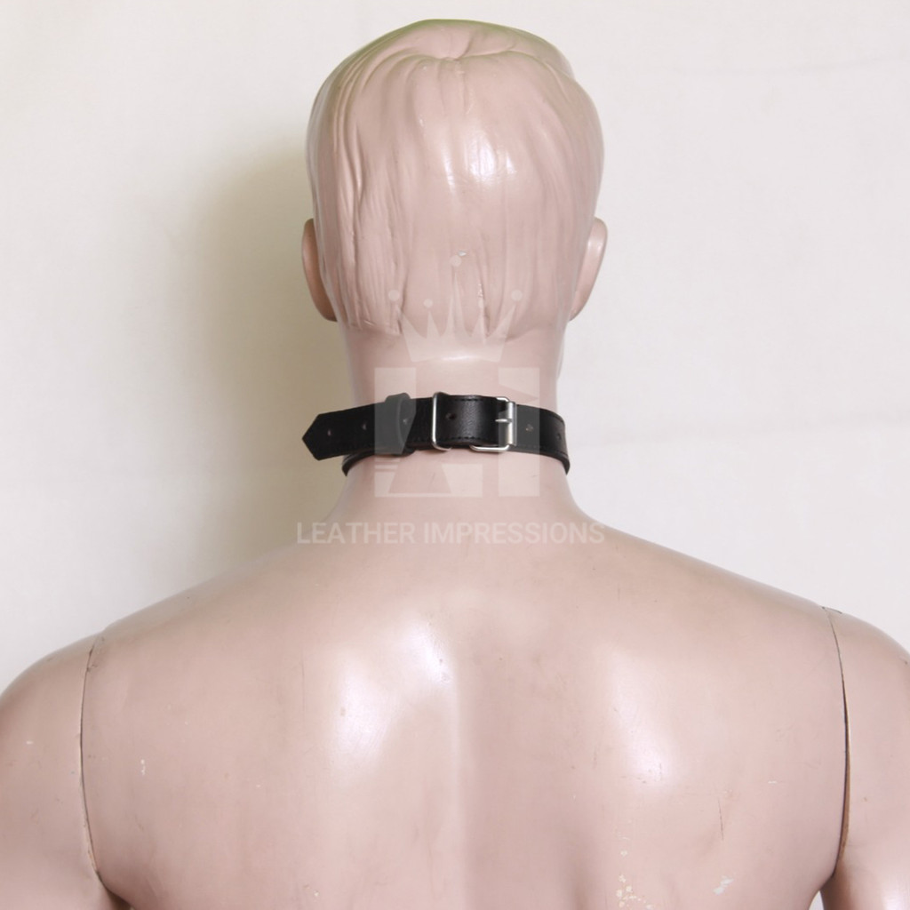 leather bdsm posture collar, leather collar