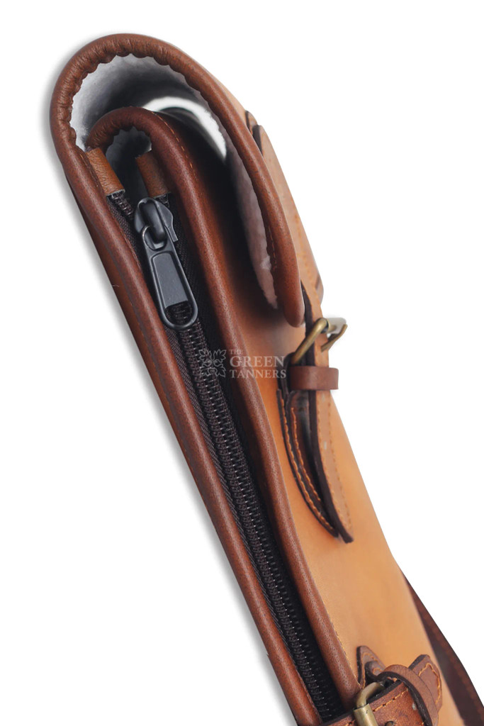 leather shotgun scabbard, leather rifle scabbard, leather rifle case, leather shotgun case, gun slip case, shotgun slip case