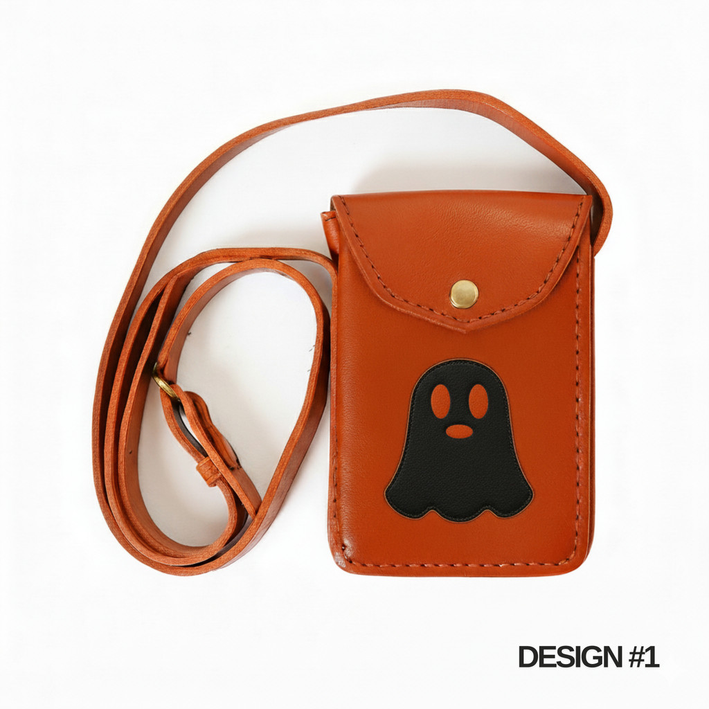 Halloween Genuine Leather Phone Holster | Holster with Shoulder Strap
