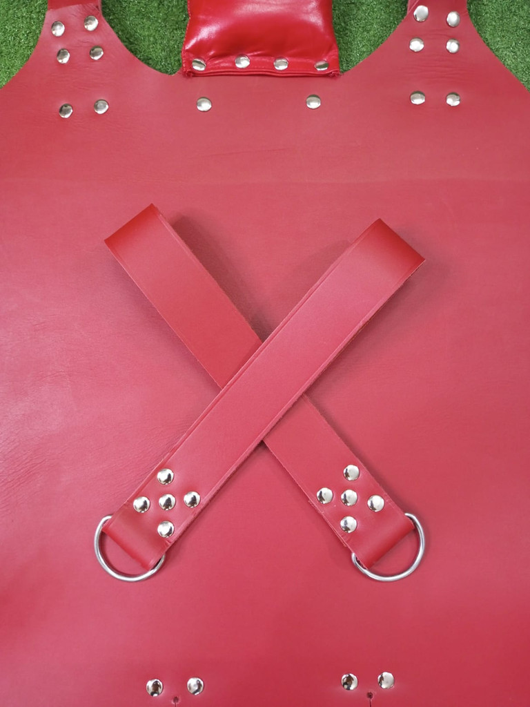 Red Leather Sex Sling more close View
