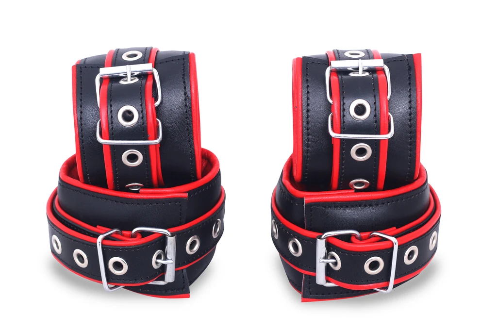 Leather Handcuffs, Leather Bondage Handcuffs, BDSM Handcuffs, Bondage Cuffs, bdsm handcuffs, bondage handcuffs, padded handcuffs, handcuffs bondage