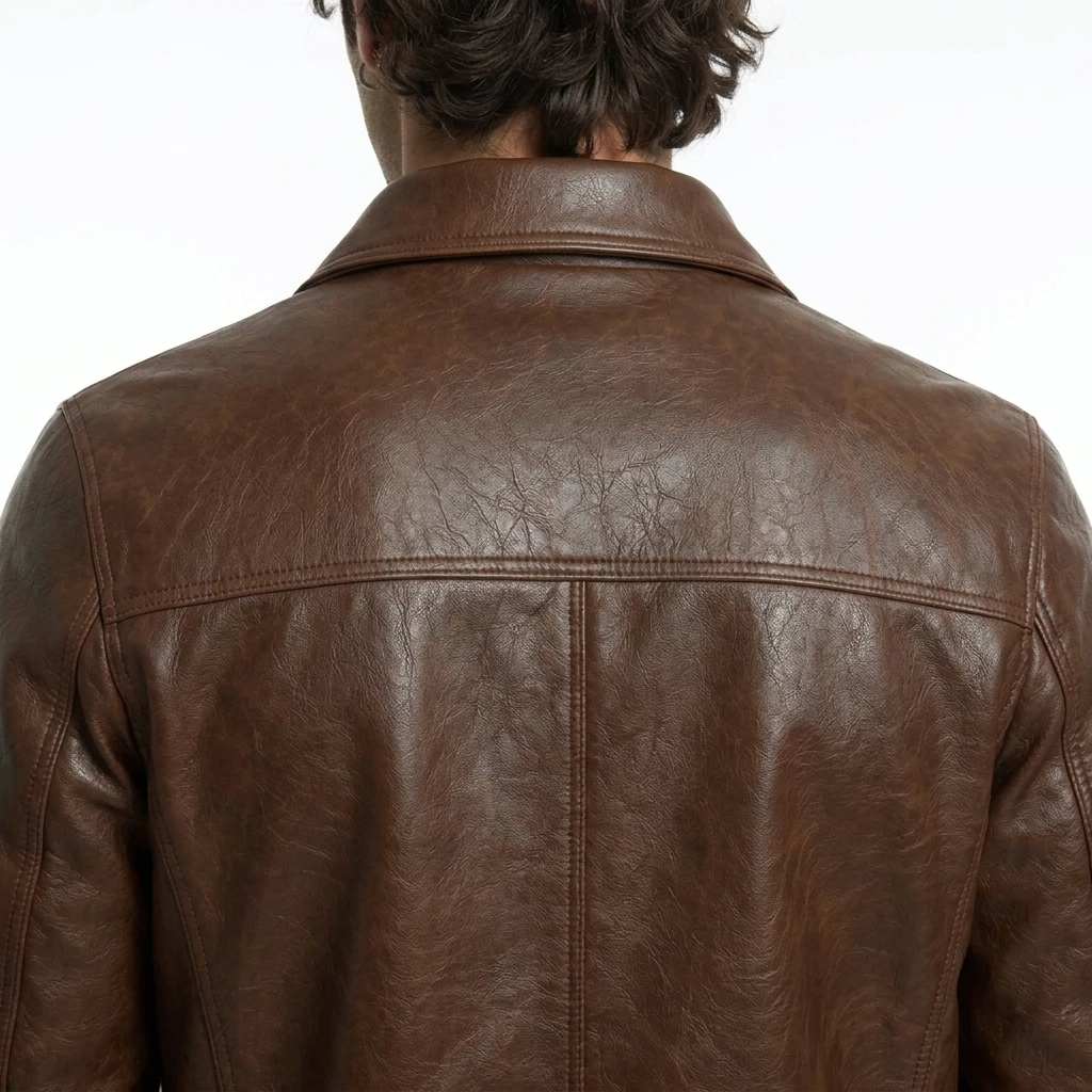 brown leather jacket, leather biker, mens biker jacket, motorcycle jacket, vintage jacket, leather coat