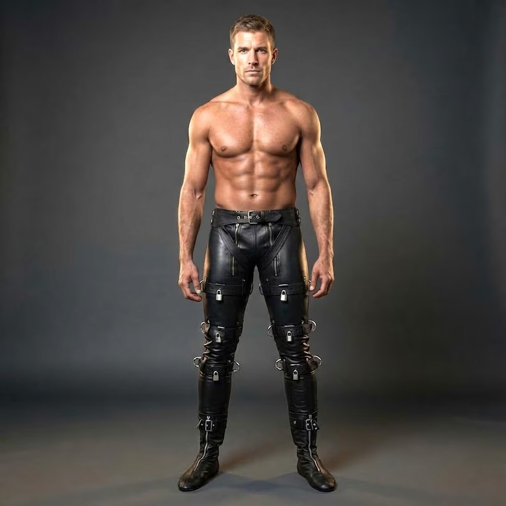 genuine leather pants, cowhide leather pants, adjustable leg belt pants, leather zipper pants, handmade leather pants