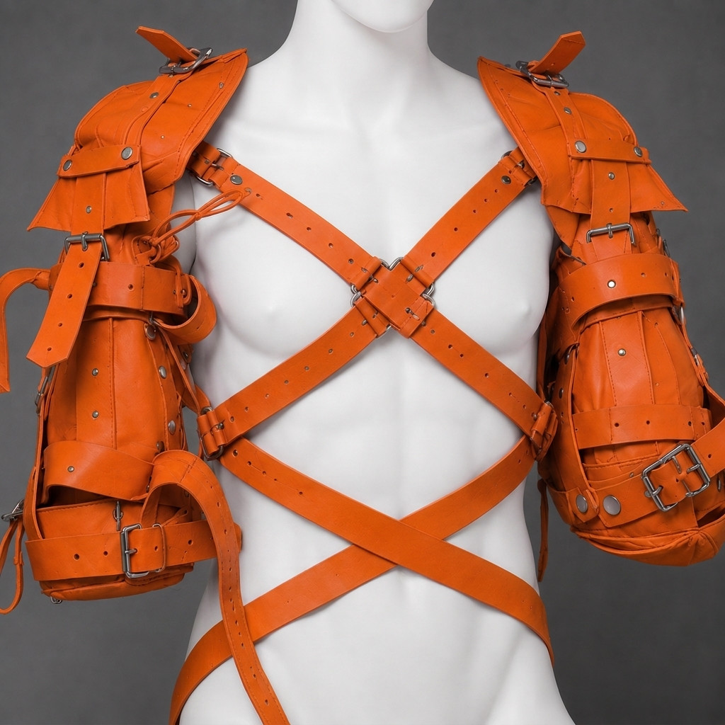leather pet crawler restraint harness, leather pet crawler,  restraint harness