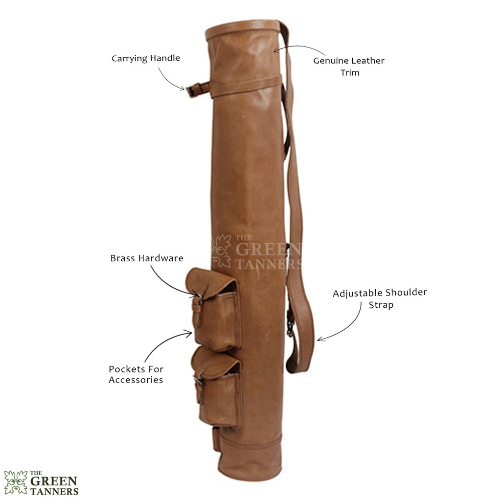 Leather Pencil Golf Bag, Sunday Golf Bag, Golf Pencil Bag, luxury golf bag