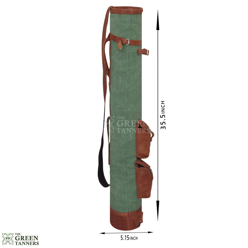 Leather Sunday Golf Bag Pencil Style Golf Bag with pockets