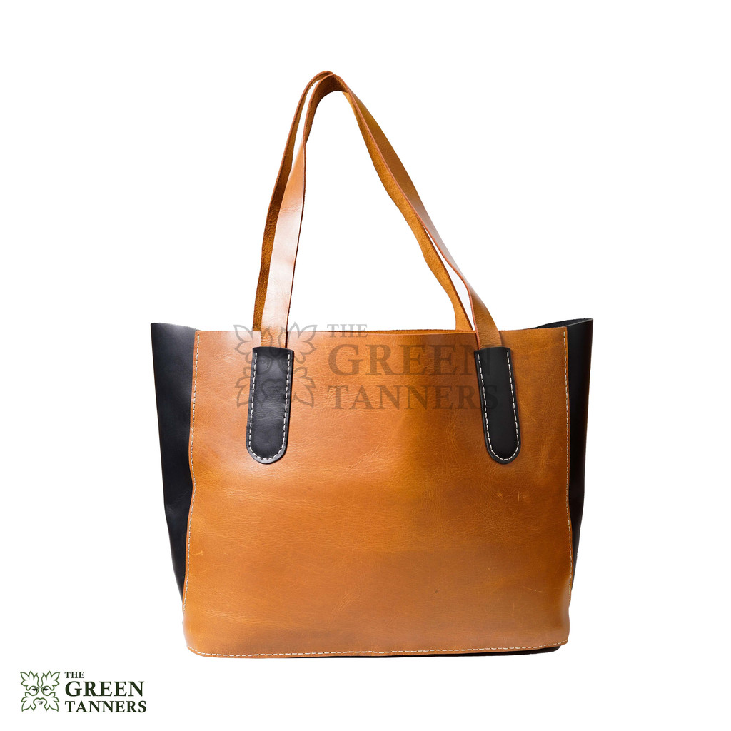 Leather Tote hand bag, Yellow Leather Purse, Leather bag