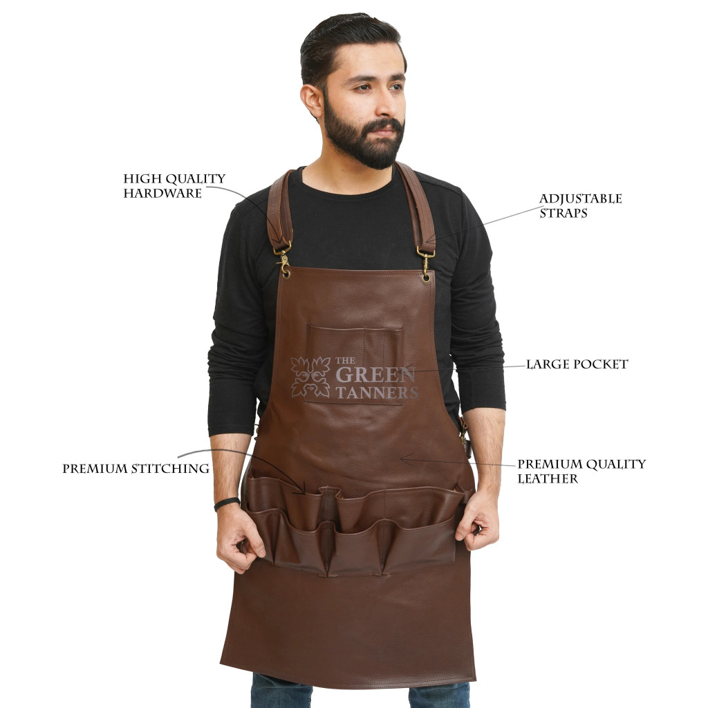 leather carpenters apron