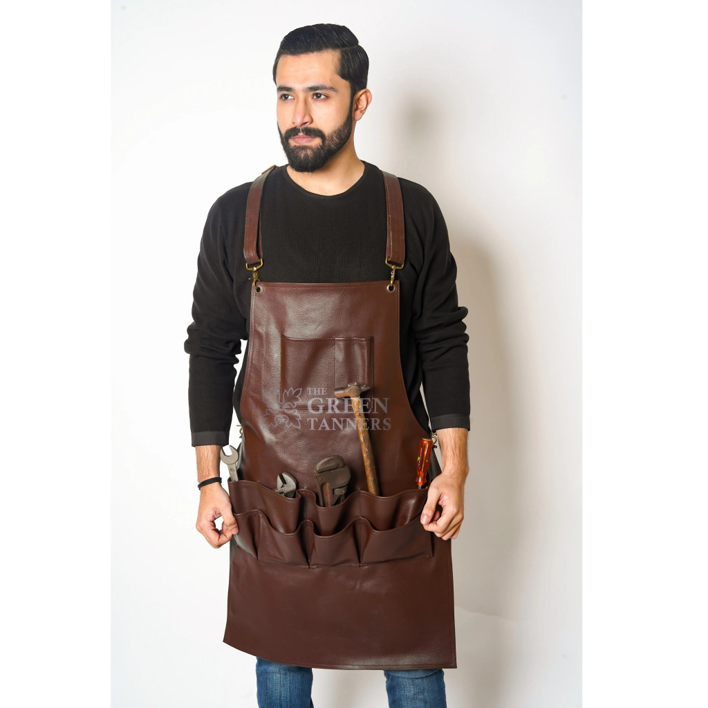 leather carpenters apron