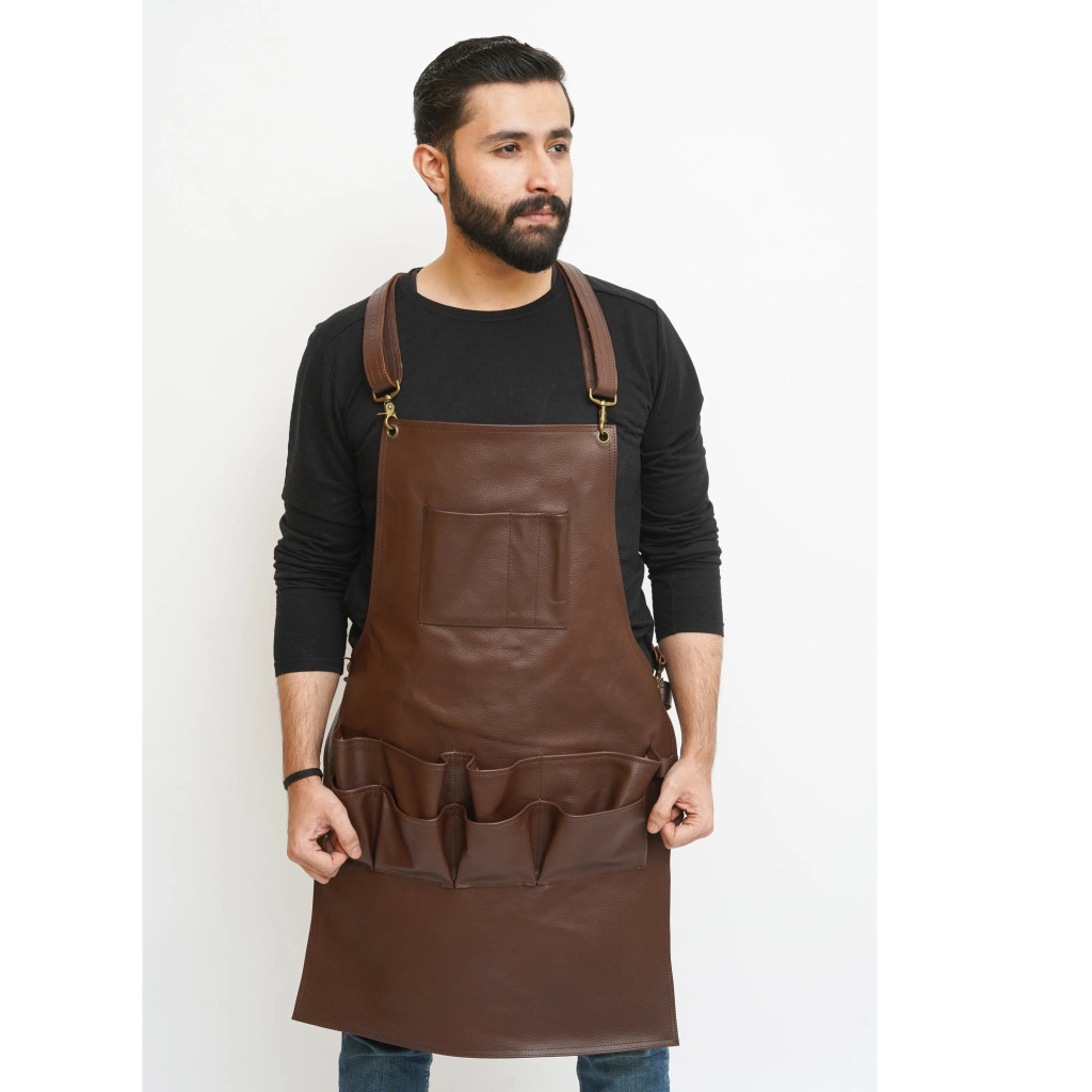 leather carpenters apron
