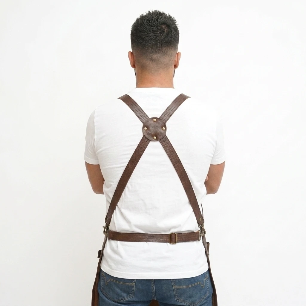 leather welding apron, leather woodwork apron, leather carpenter apron, leather blacksmith apron, leather butcher apron