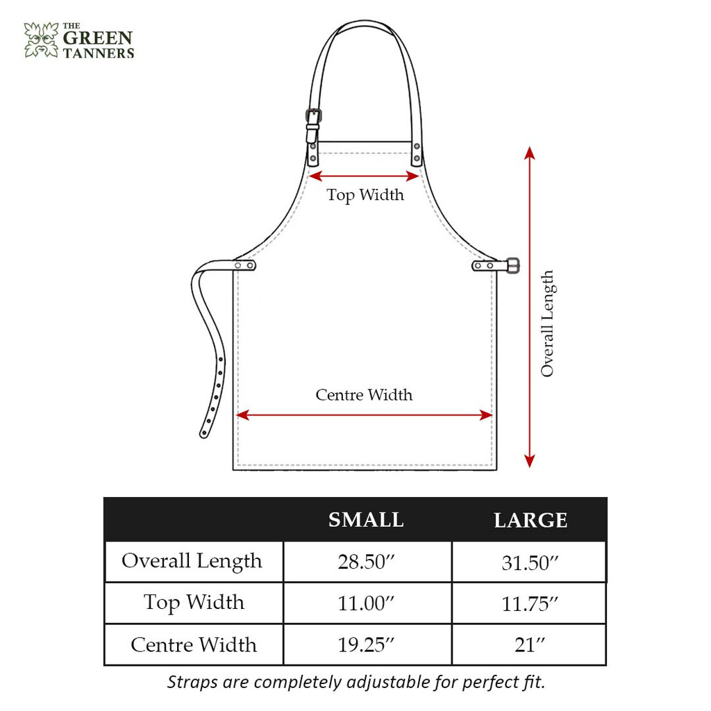 Leather Woodworking Apron, Leather Carpenters Apron