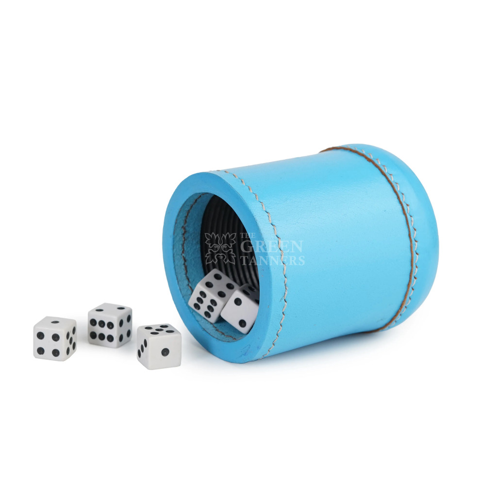leather dice cups