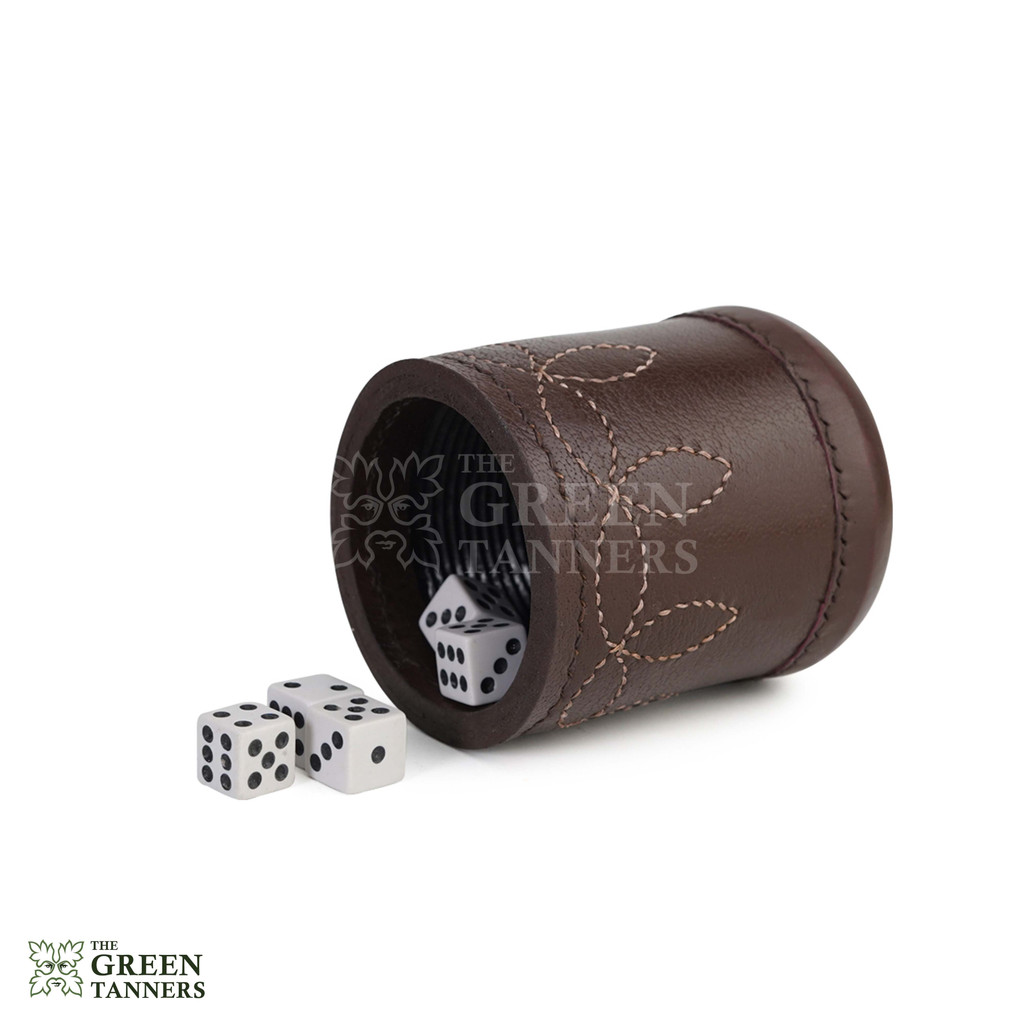  Brown Dice Cups, Leather Dice Cups, Leather Dice Cup, Dice Shaker, Dice Roller,