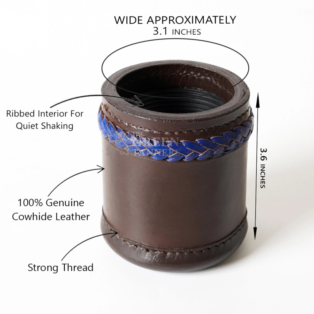 Leather Dice Cups, Brown Dice Cup, Leather Dice Cup,  Dice Shaker, Dice Roller