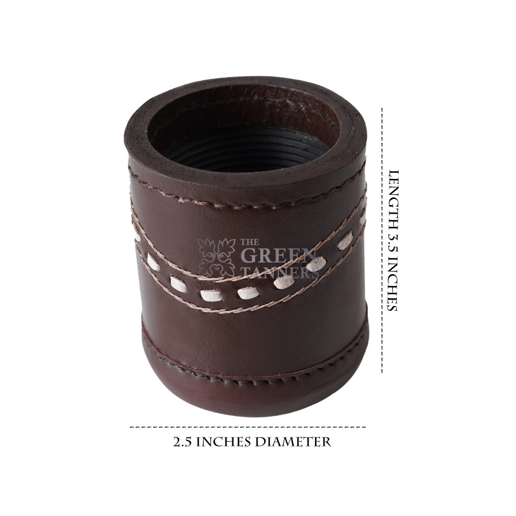 leather dice cup