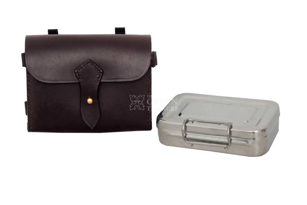 Sandwich Tin, Sandwich Tin with Leather Case