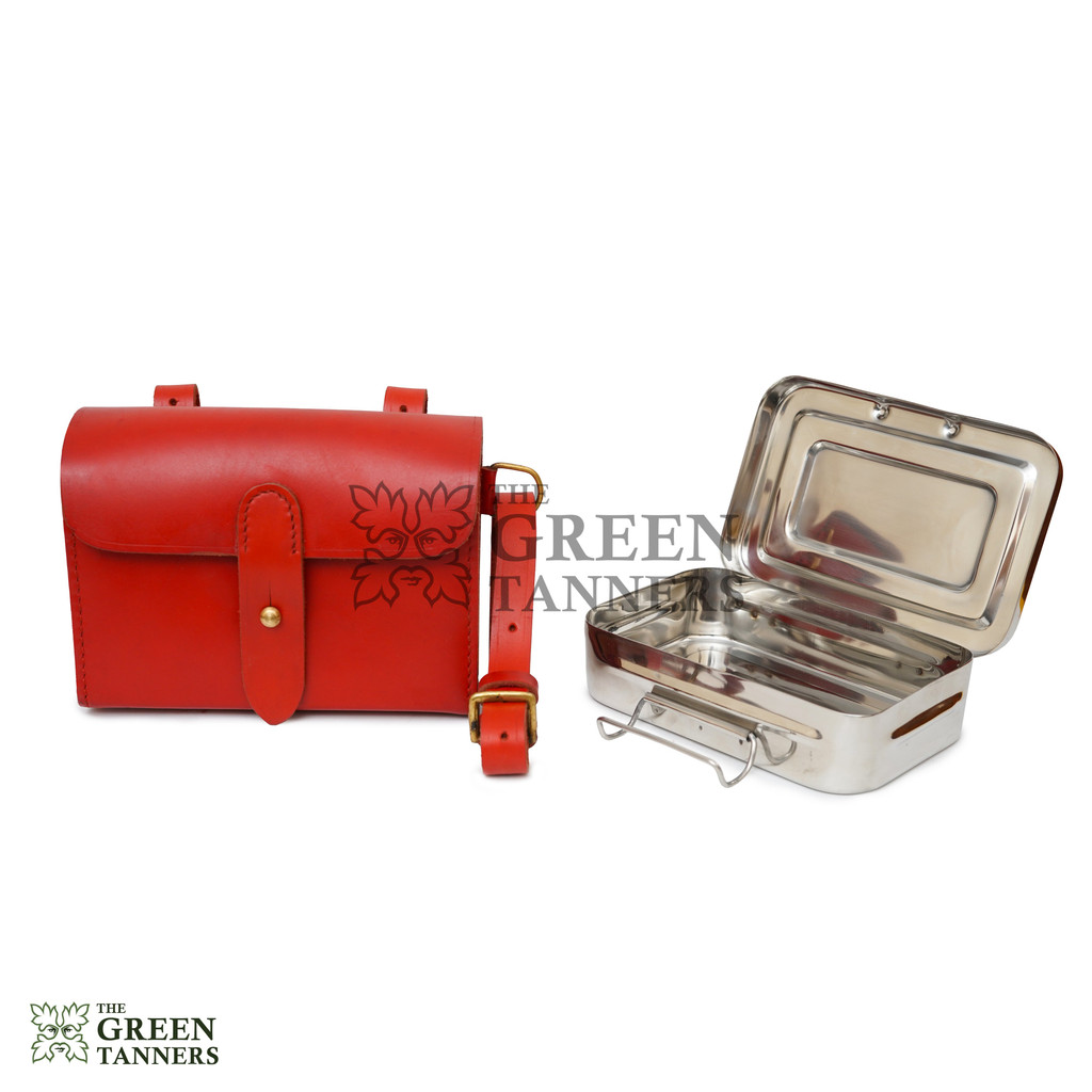 Sandwich Tin, Sandwich Tin with Leather Case