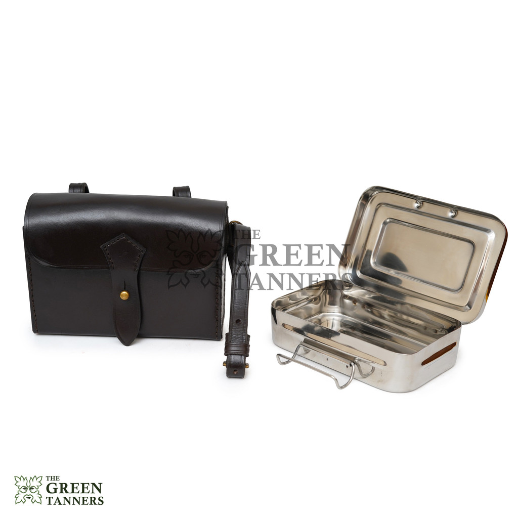 Sandwich Tin, Sandwich Tin with Leather Case
