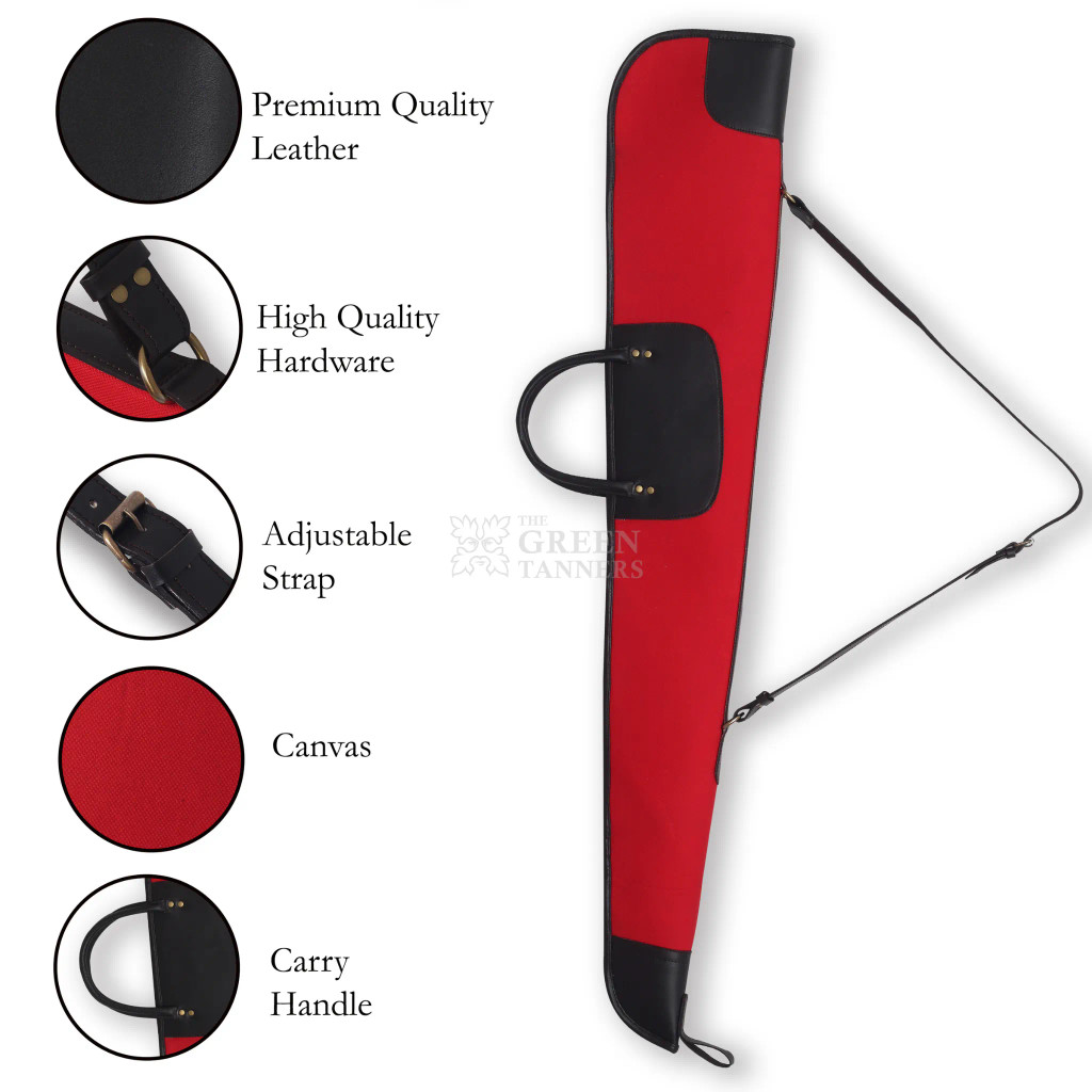 Shotgun Case, Canvas Leather Slip Case, Slip Cover, Leather Shotgun Case, Leather Rifle Case Shotgun Case, Canvas Leather Slip Case, Slip Cover, Leather Shotgun Case, Leather Rifle Case