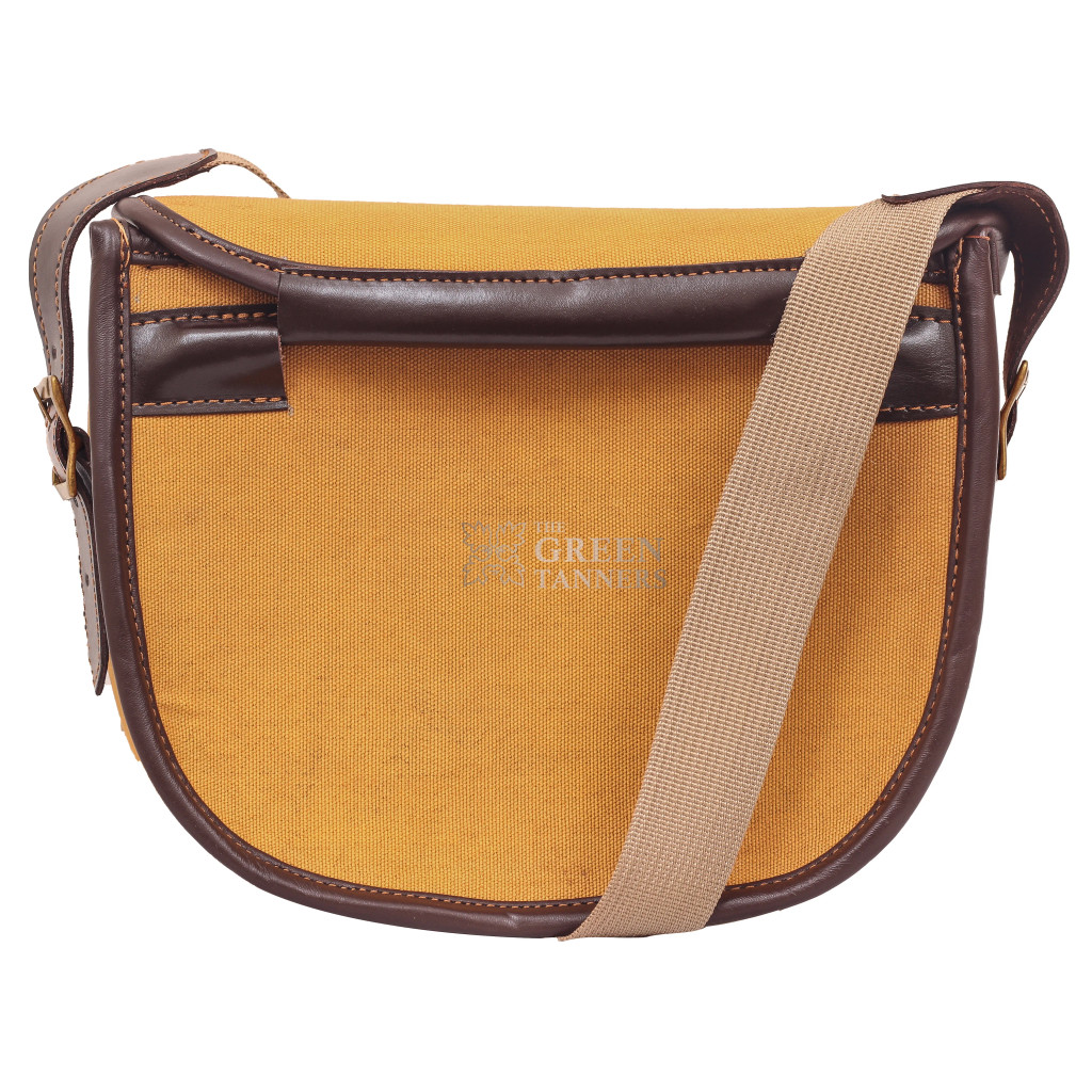 Canvas Leather Bag, Canvas Shooting Bag, Canvas Leather Cartridge Bag, Shotgun Cartridge Bag, cartridge bag