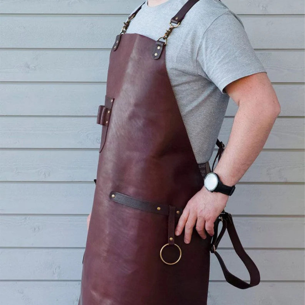 Leather Woodworking Apron, Leather Carpenters Apron