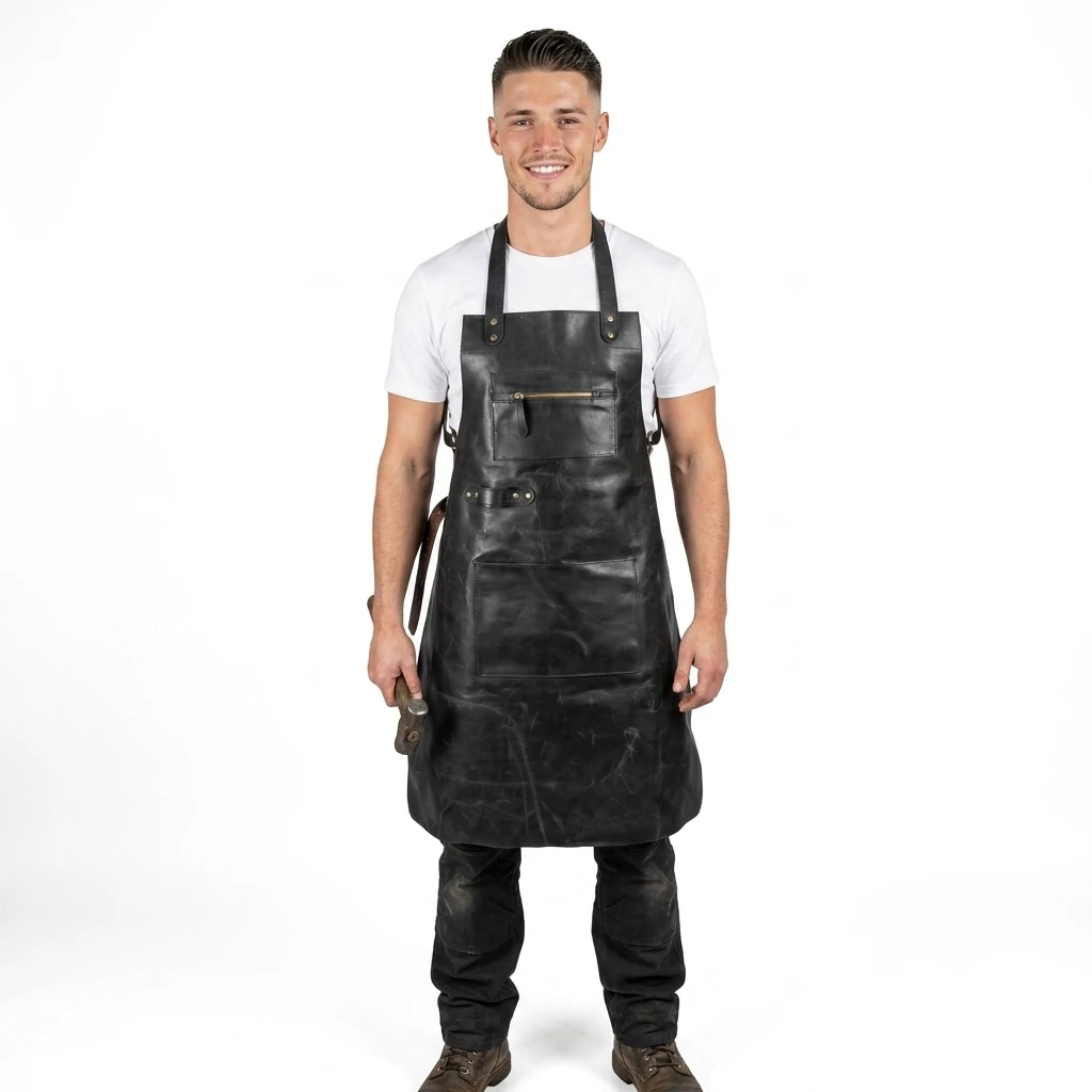 leather welding apron, leather woodwork apron, leather blacksmith apron, leather carpenter apron, leather chef apron, leather butcher apron