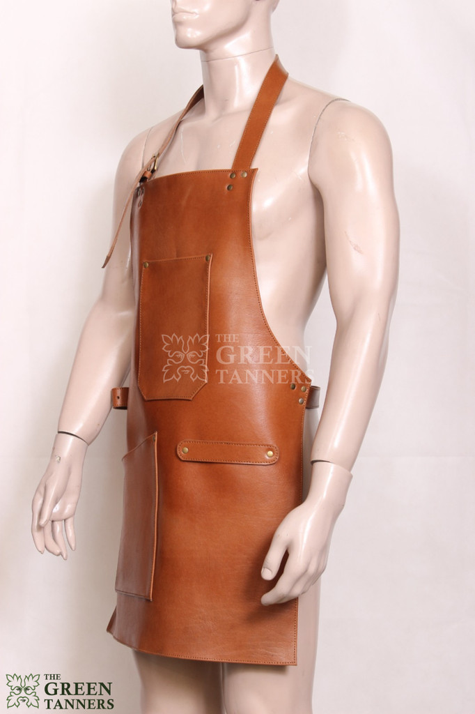 Leather Chef Apron, Leather Cooking Apron, Leather BBQ Apron, Leather Grilling Apron