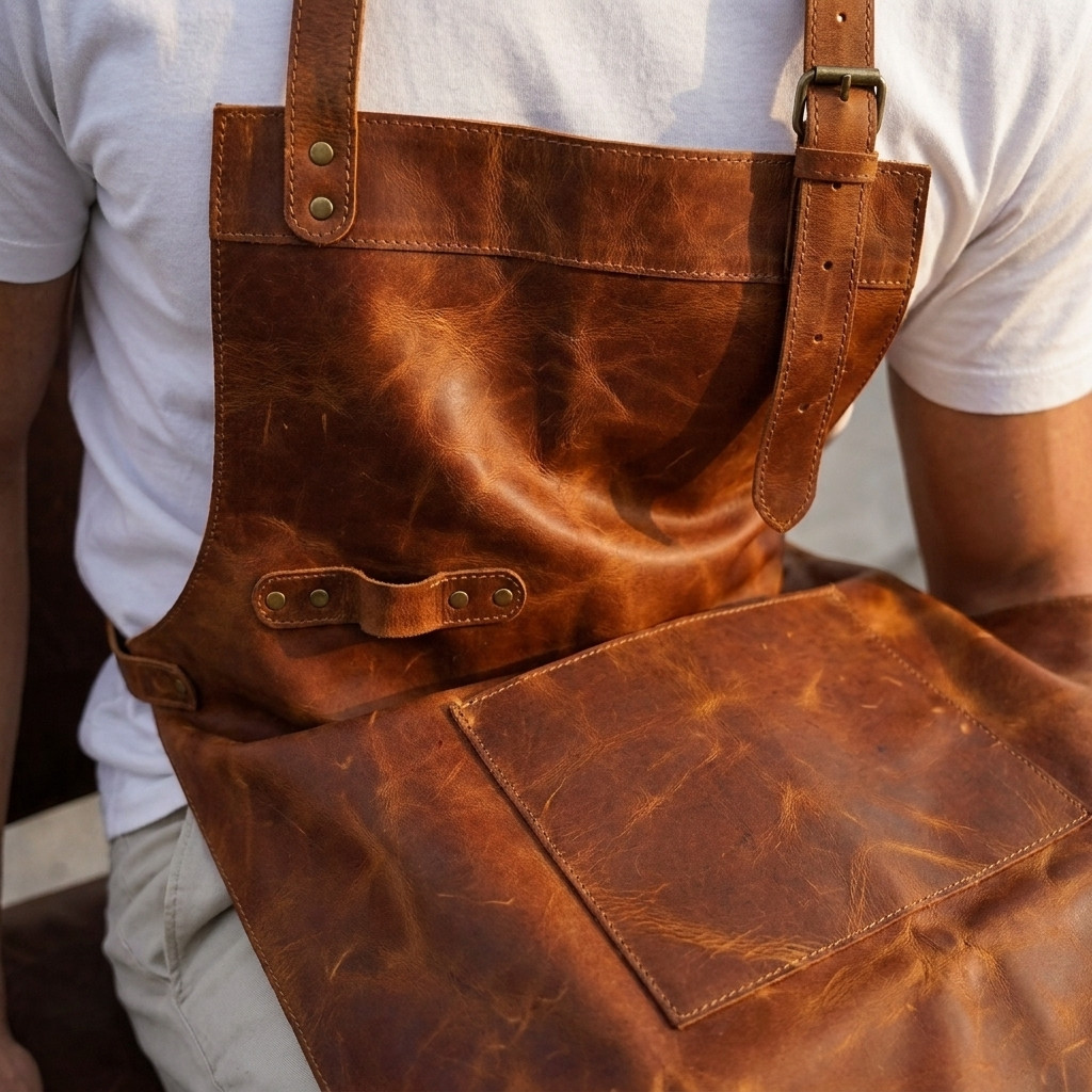 leather welding apron, leather woodwork apron, leather chef apron, leather carpenter apron, chef apron, butcher apron