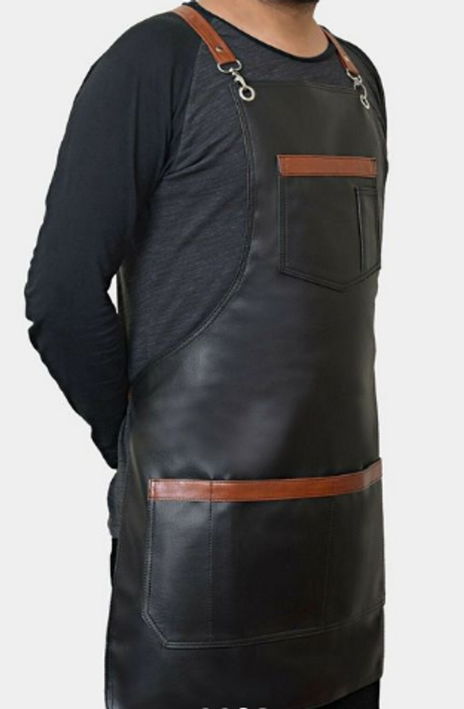 Leather Barber Apron, Leather Hairdressing Apron