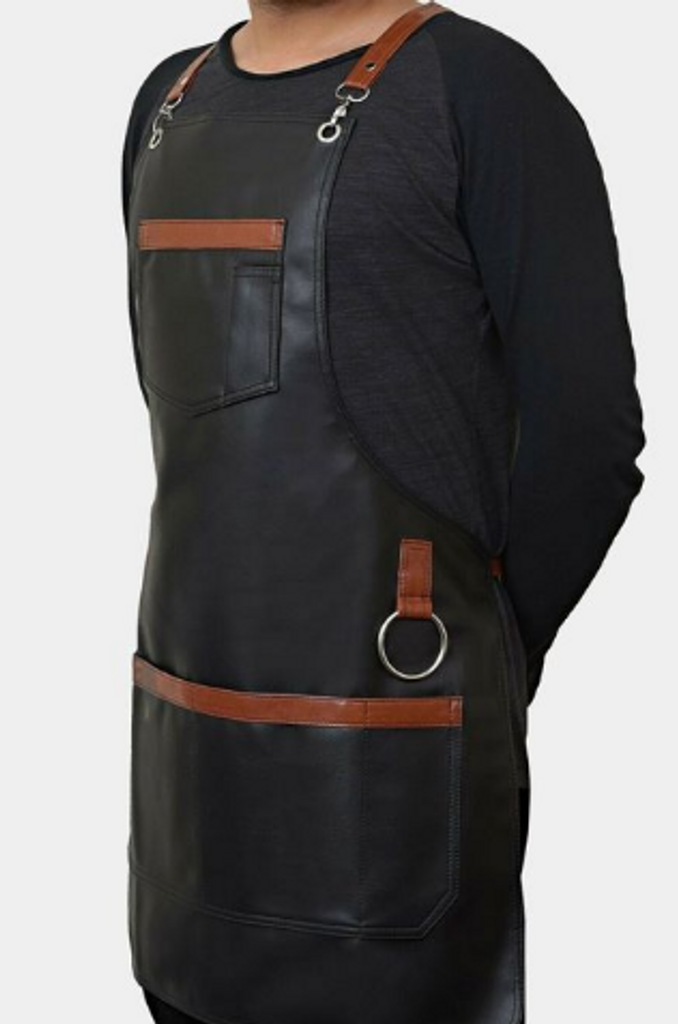 Leather Barber Apron, Leather Hairdressing Apron