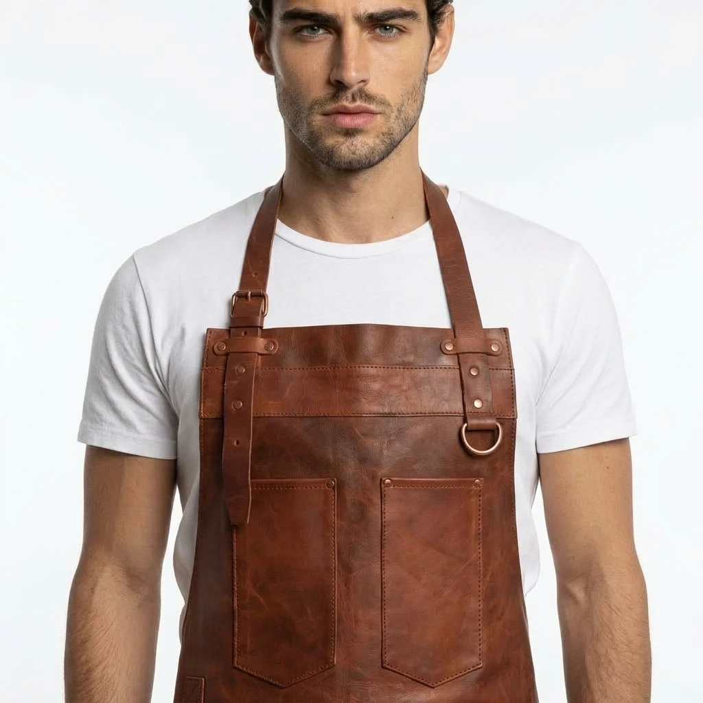 leather welding apron, leather woodwork apron, leather chef apron, leather carpenter apron, chef apron, butcher apron