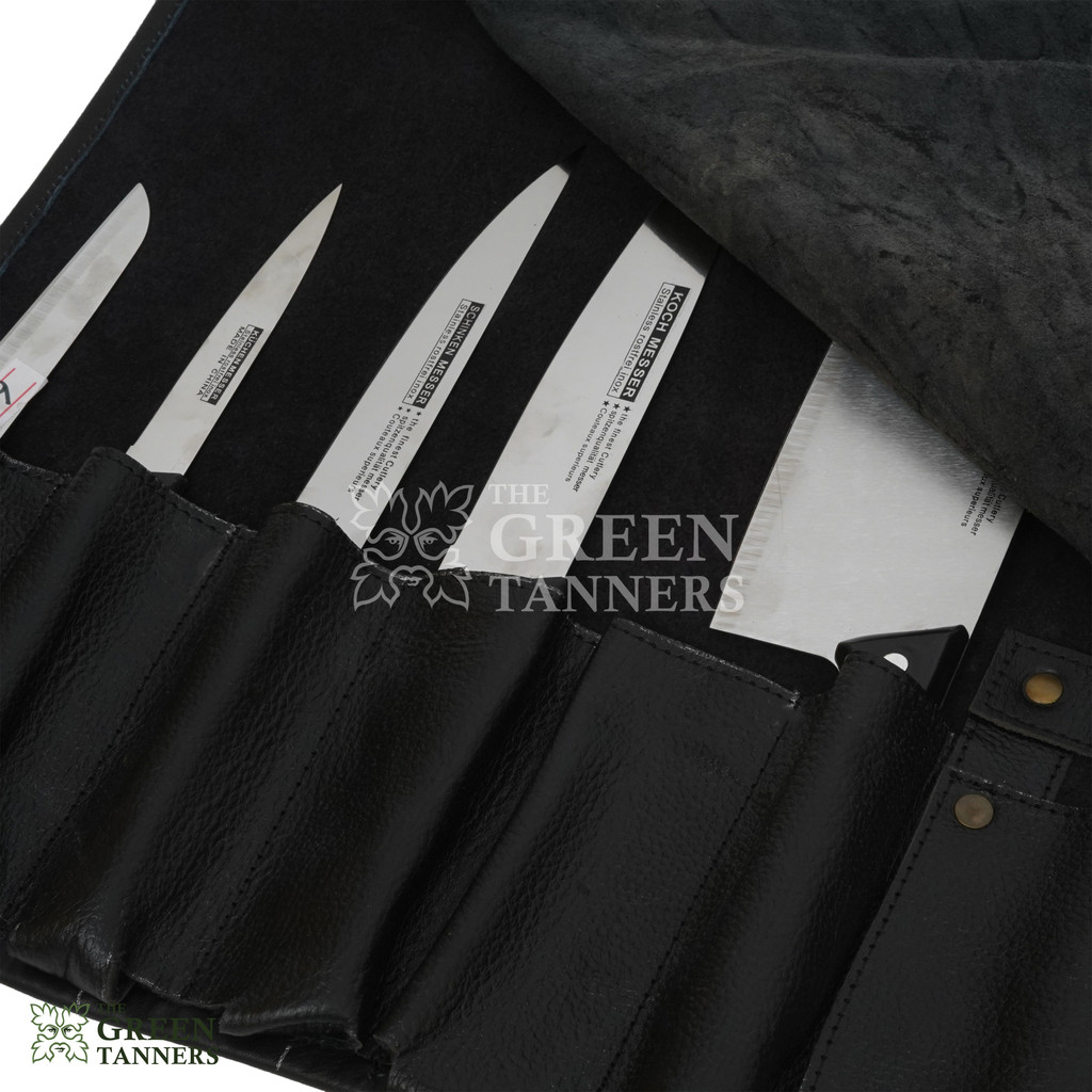 Leather Knife Roll, Chef Knife Roll, Chef Roll, Leather Tool Bag