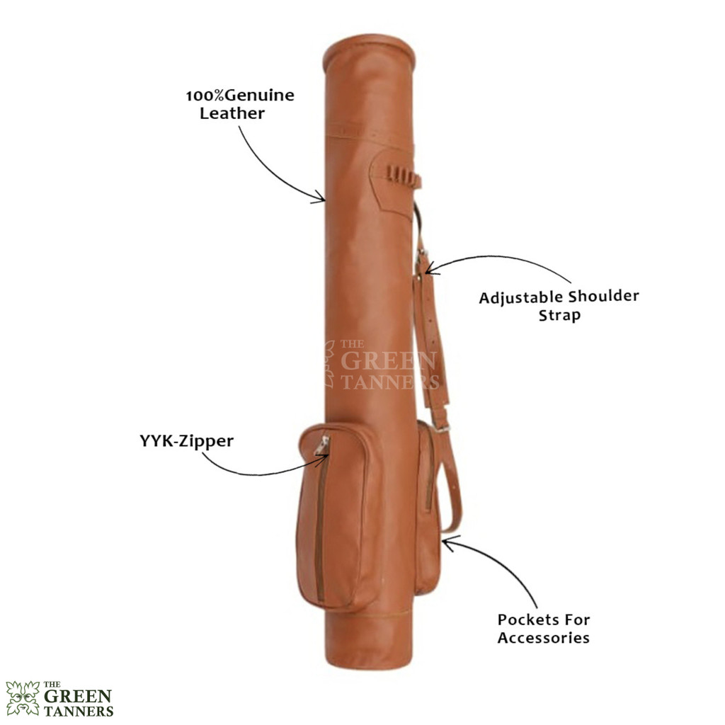 Leather Pencil Golf Bag, Sunday Golf Bag, Golf Pencil Bag