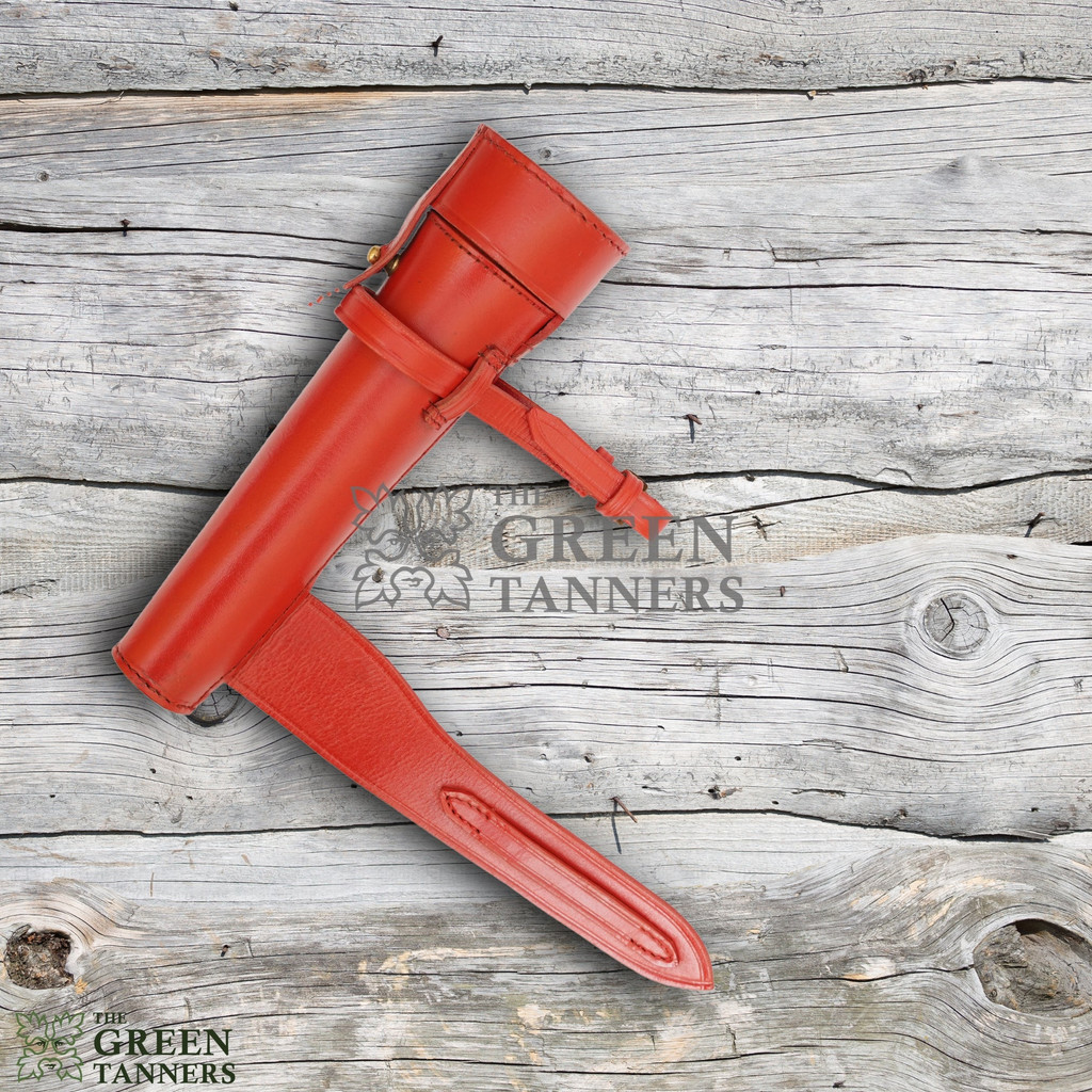 Hunting Flask for Saddle, Hunting Flask, Hunting Flask with Case, Leather Case