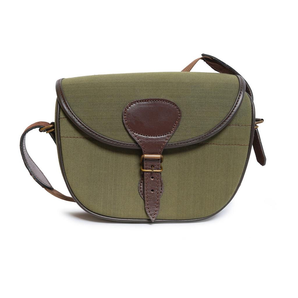 leather shooting bag, shotgun shell holder, leather cartridge bag