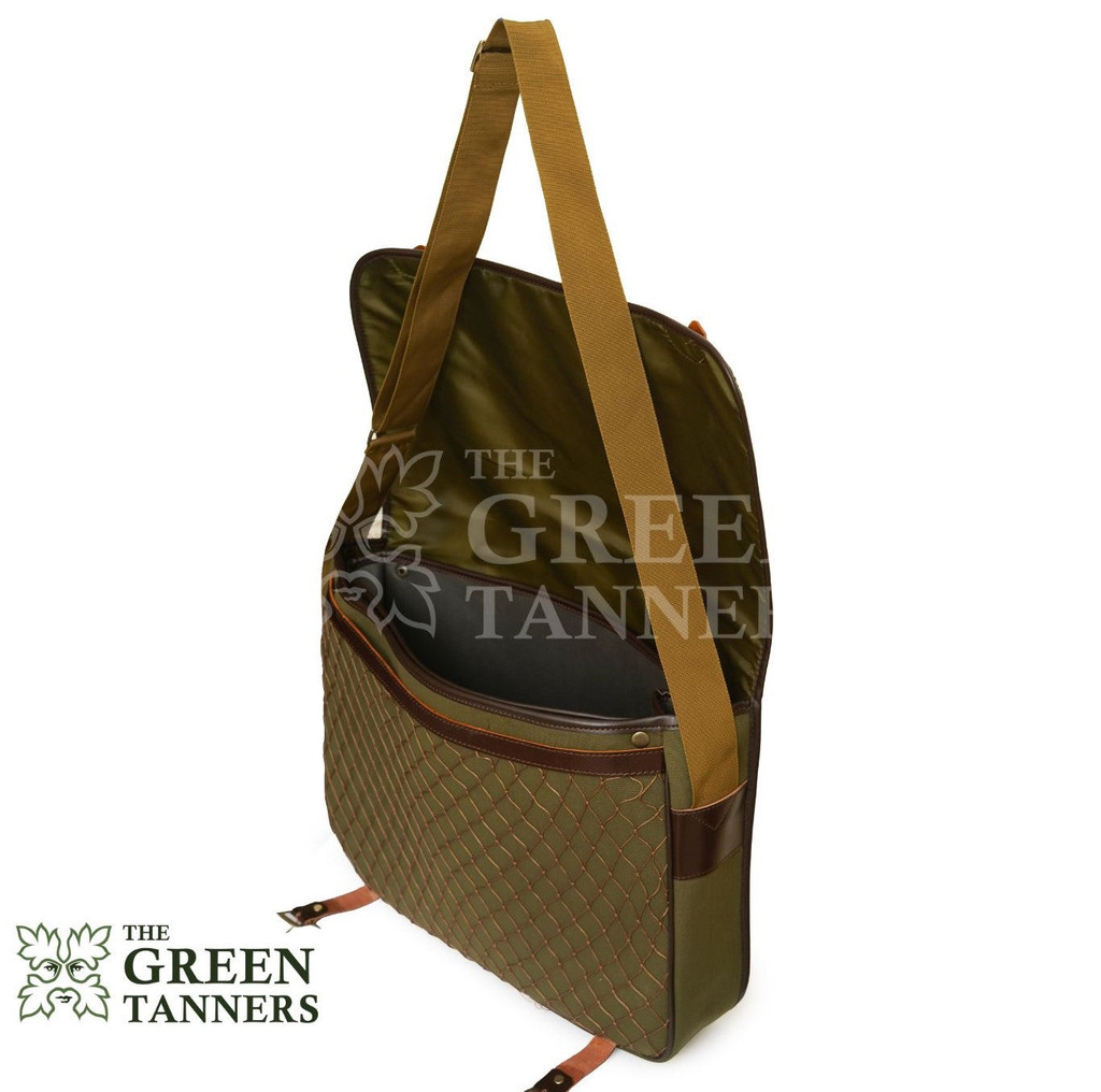 Canvas Leather bag, canvas game bag, fishnet Game bag