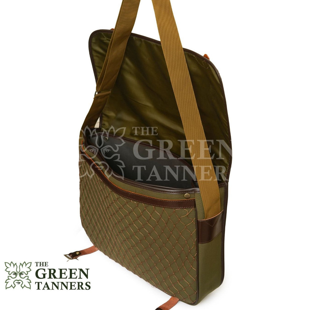 Canvas Leather bag, canvas game bag, fishnet Game bag