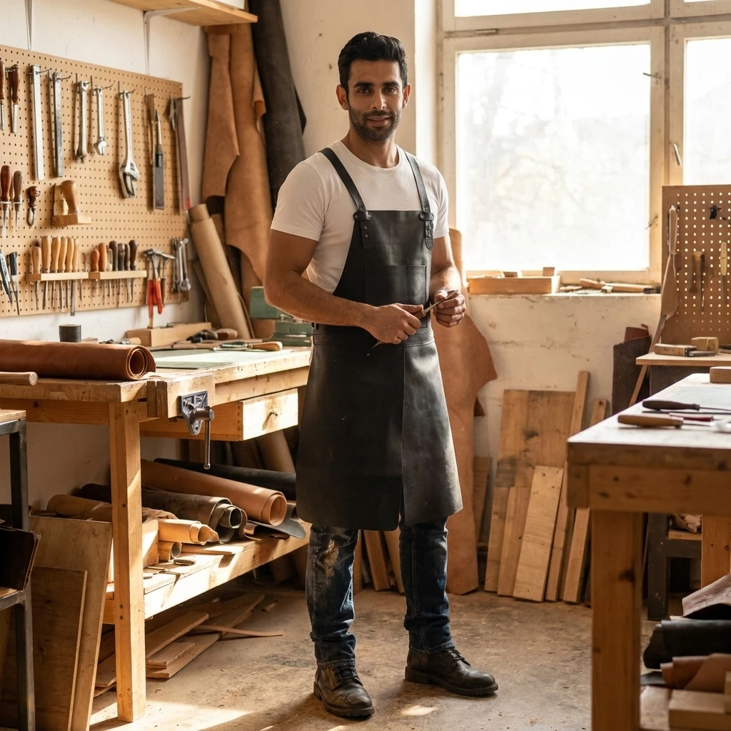 welders leather apron, leather welding apron, leather woodwork apron, leather chef apron, leather carpenter apron, chef apron, butcher apron